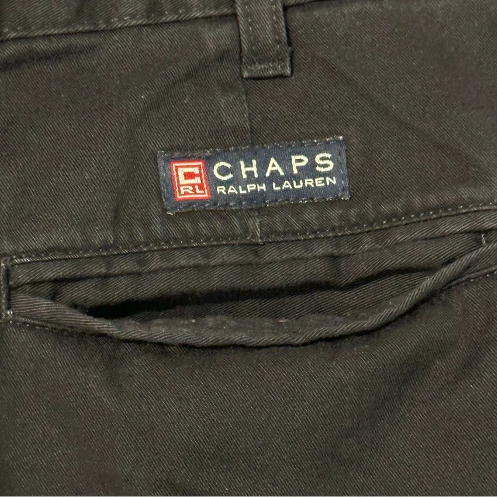 Chaps Ralph Lauren Pleated Chino Shorts Men's Size 34 Navy Pockets 7.5